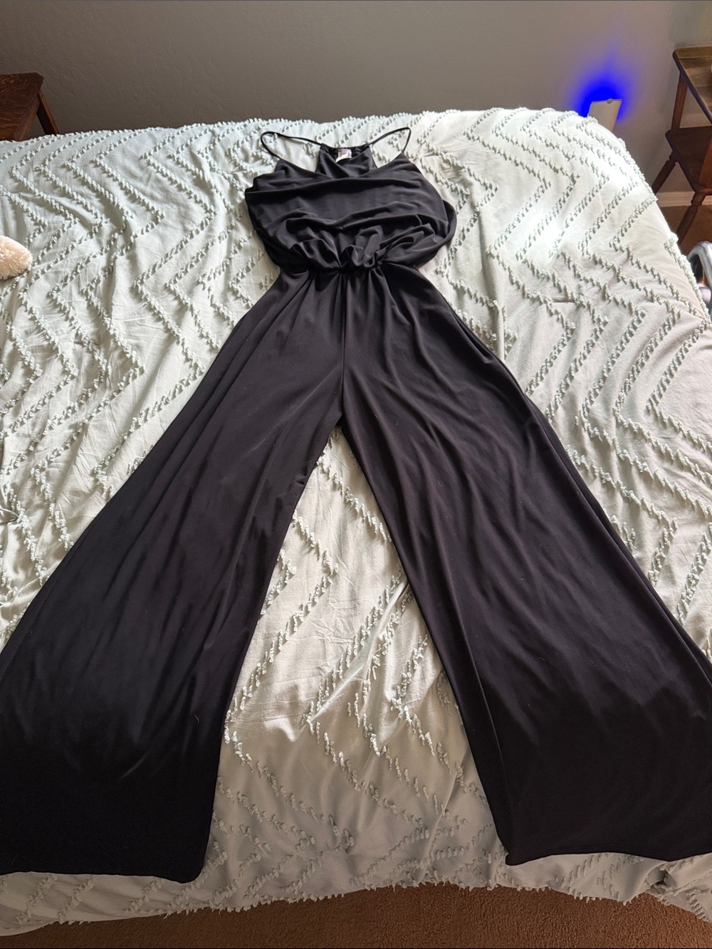 Urban Outfitters Black Wide-Leg Jumpsuit with Strappy Back